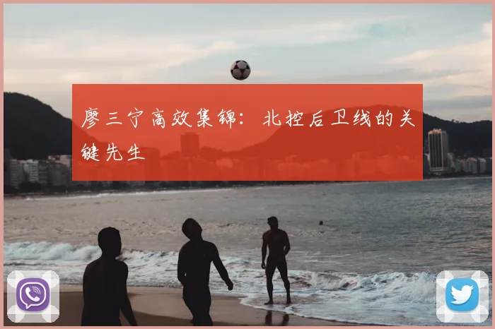 廖三宁高效集锦：北控后卫线的关键先生